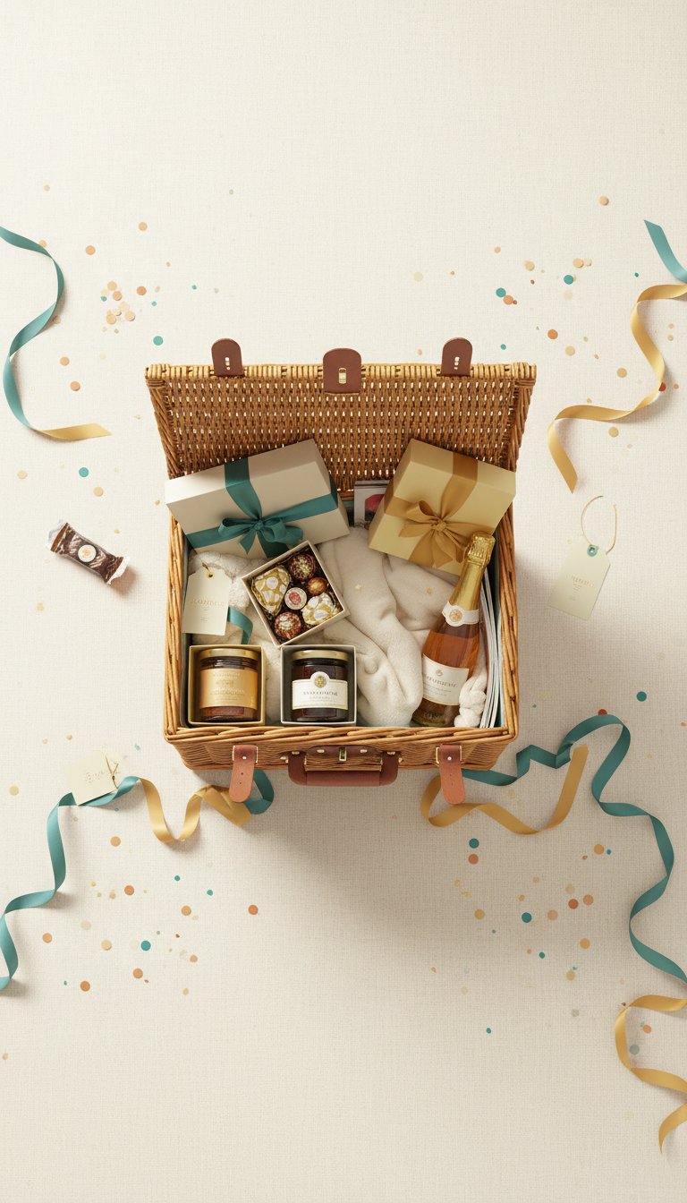 Classic Celebration Hamper with Ribbon